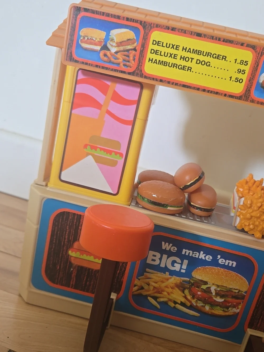Vintage 1980s Arco Snack Shack Doll Toy Set